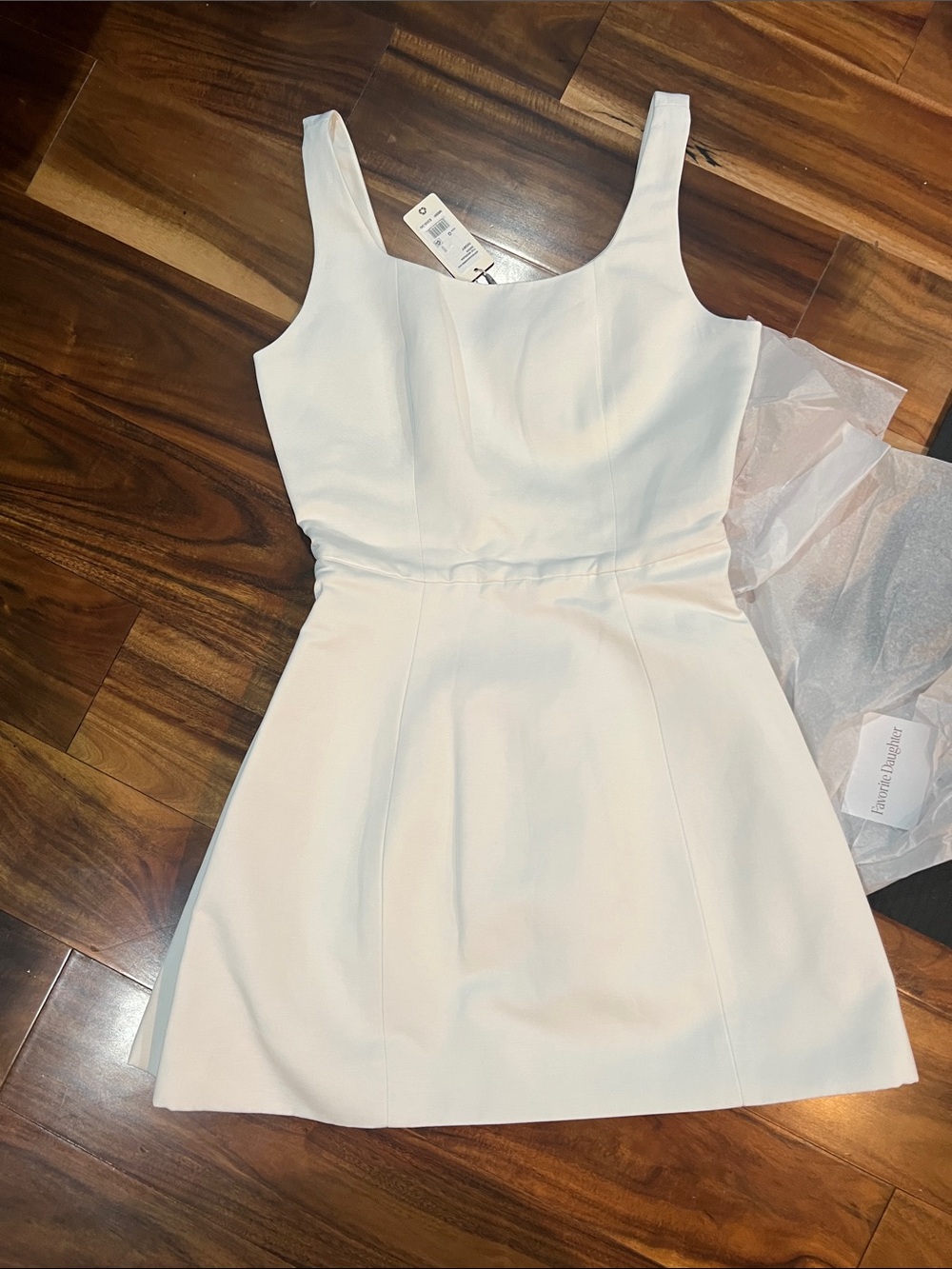 Favorite Daughter White Sleeveless Mini Dress